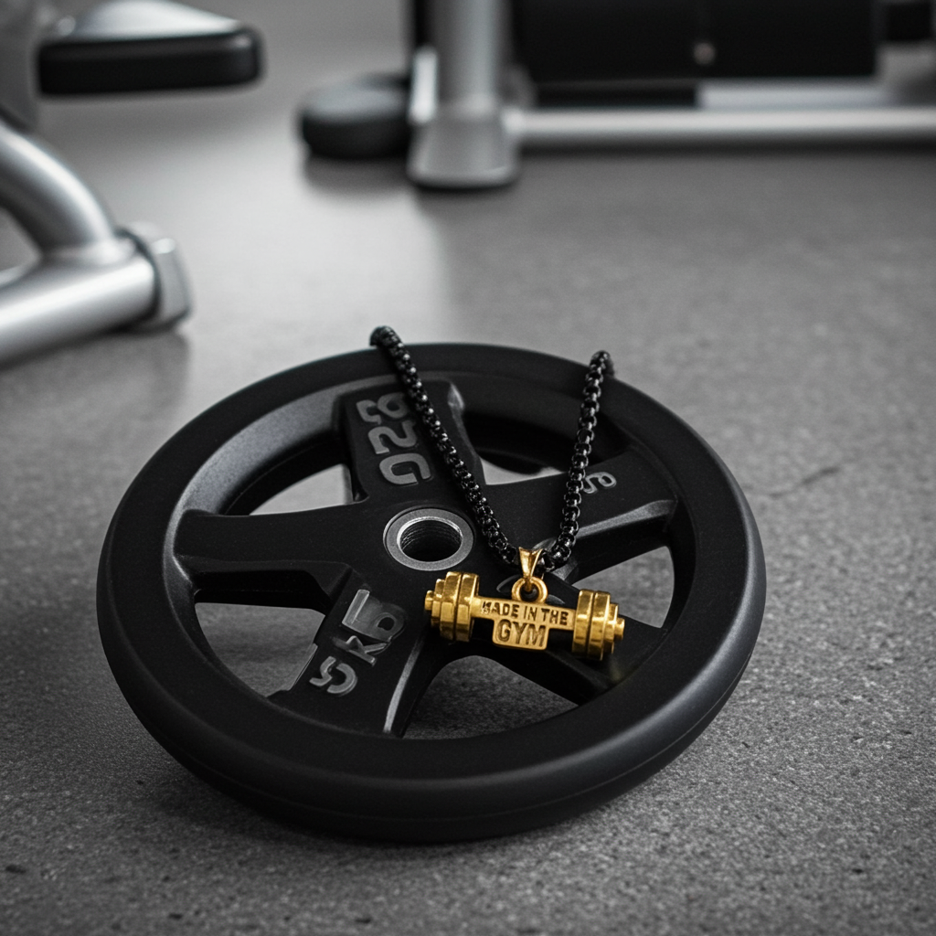 Dumbbell Pendant – Made in the GYM | Strength in Style