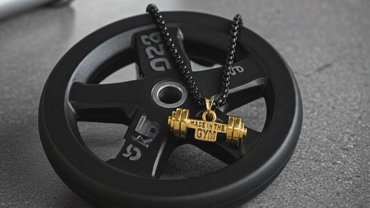 Dumbbell Pendant – Made in the GYM | Strength in Style