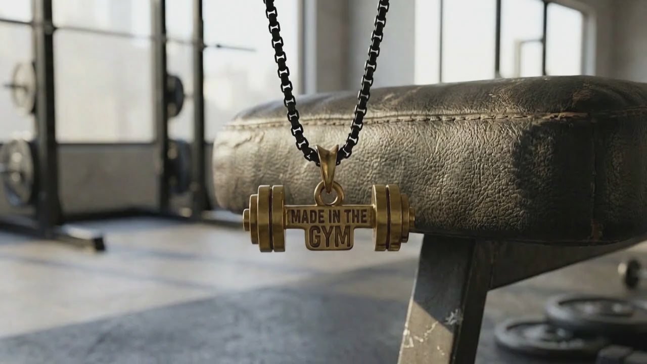 Dumbbell Pendant – Made in the GYM | Strength in Style